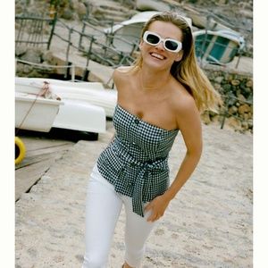 Anthropologie Strapless Top